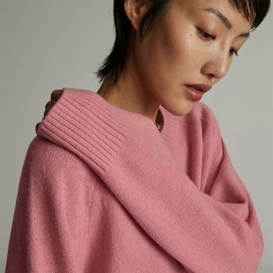 The Cashmere Boxy Crew | Bubblegum