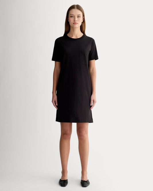 The Organic Cotton Weekend Tee Dress | Black