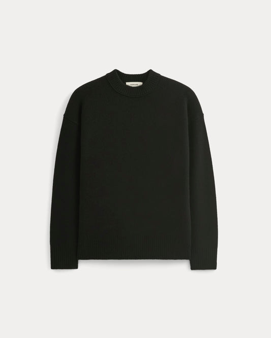 Cashmere Boyfriend Sweater | Black