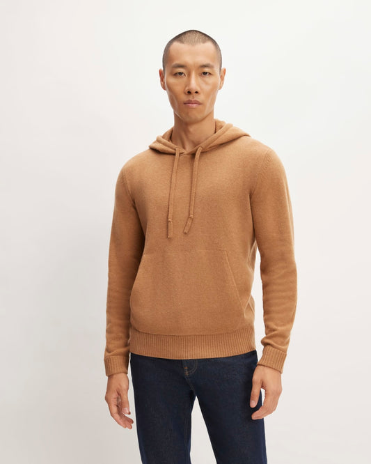 The Felted Merino Hoodie | Deep Camel