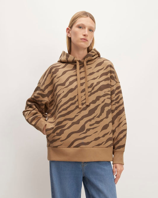 The ReTrack Hoodie | Cocoa Tiger Stripe