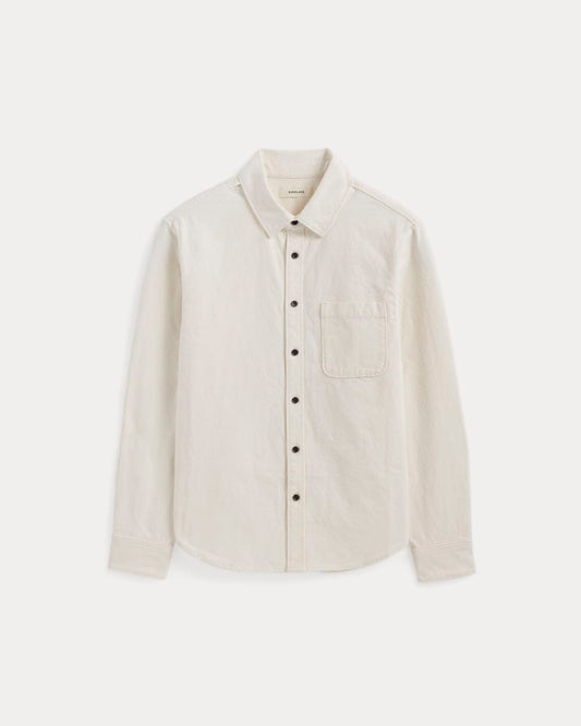 The Canvas Organic Cotton Overshirt | Bone