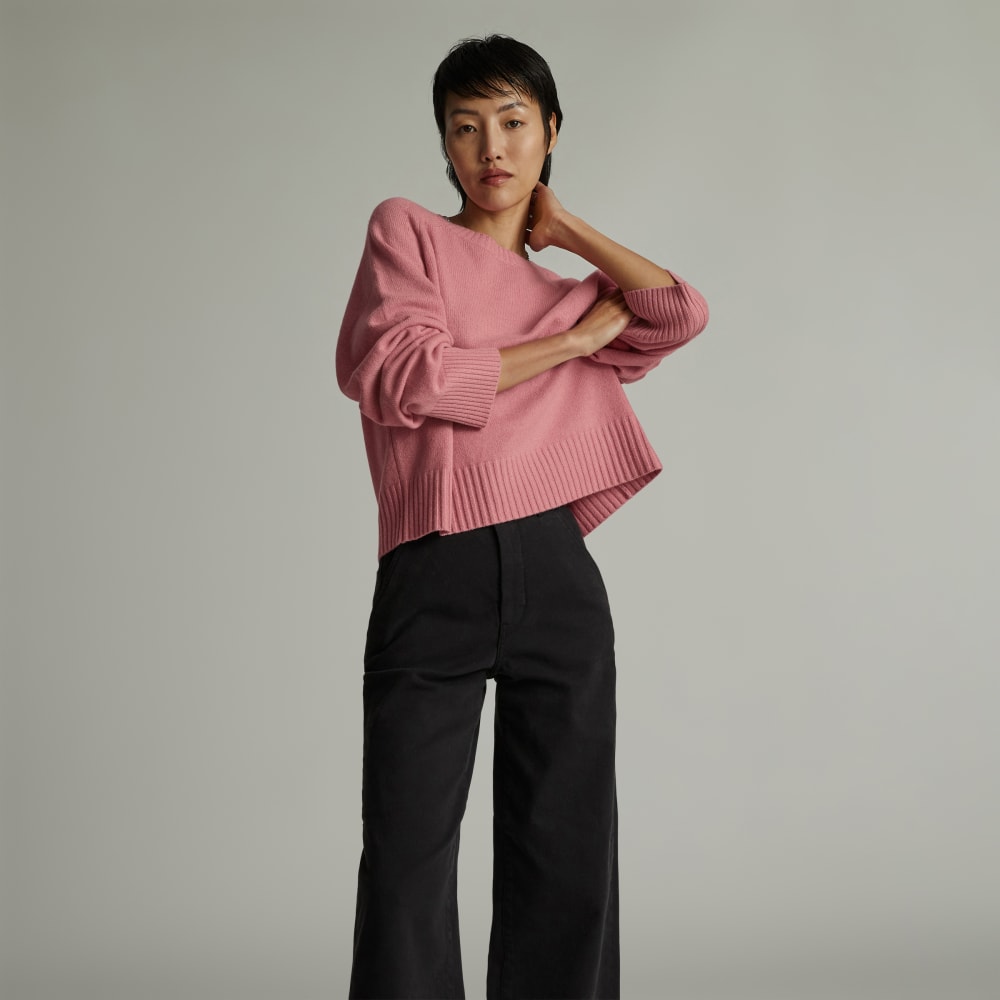 The Cashmere Boxy Crew | Bubblegum