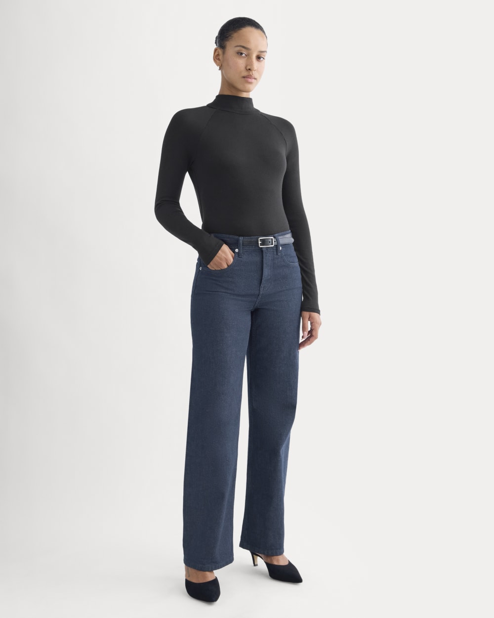 Tie-Neck Top in Butterluxe | Black