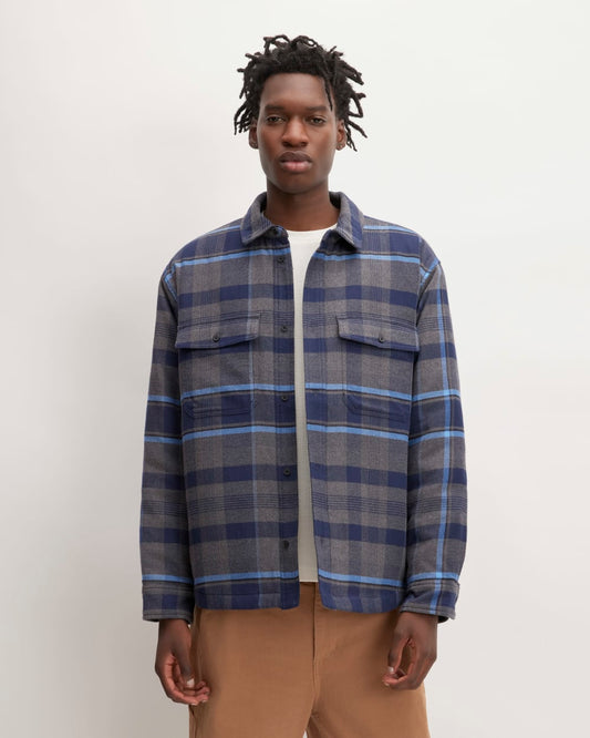 The Flannel Filled Shirt Jacket | Heritage Blue / Black / Navy / Heather Charcoal