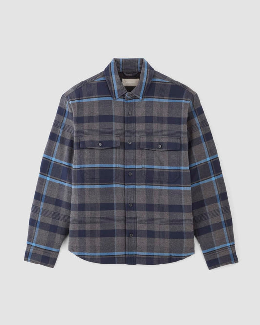 The Flannel Filled Shirt Jacket | Heritage Blue / Black / Navy / Heather Charcoal