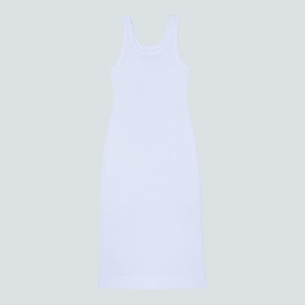 The ’90s Rib Dress | White