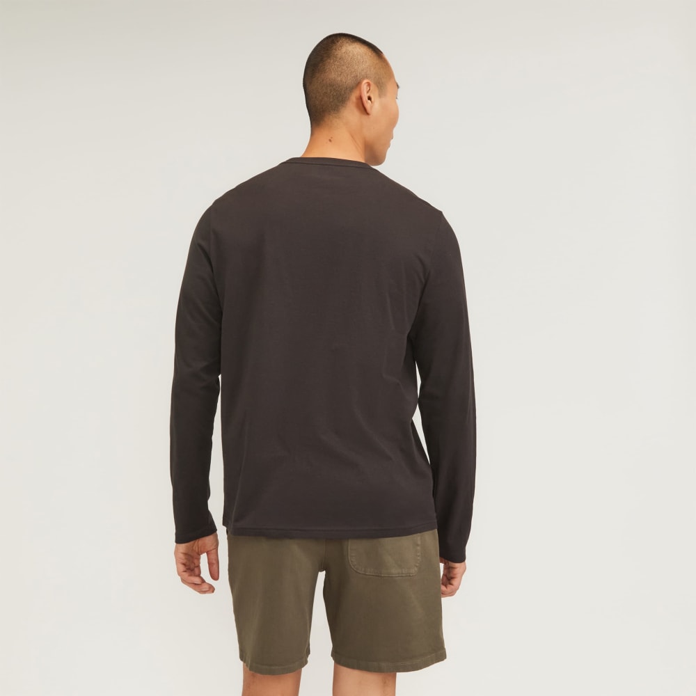 The Essential Organic Long-Sleeve Tee | Vintage Black