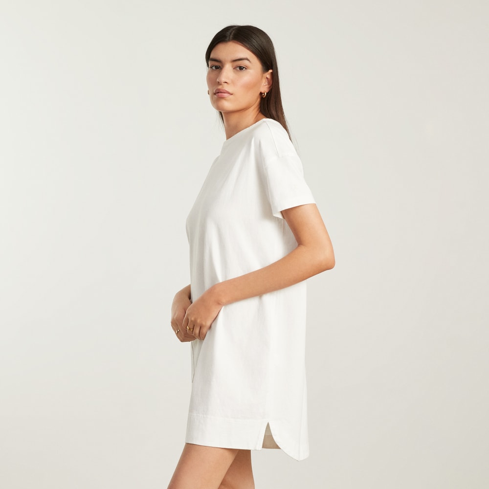 The Oversized Mariner Dress | White