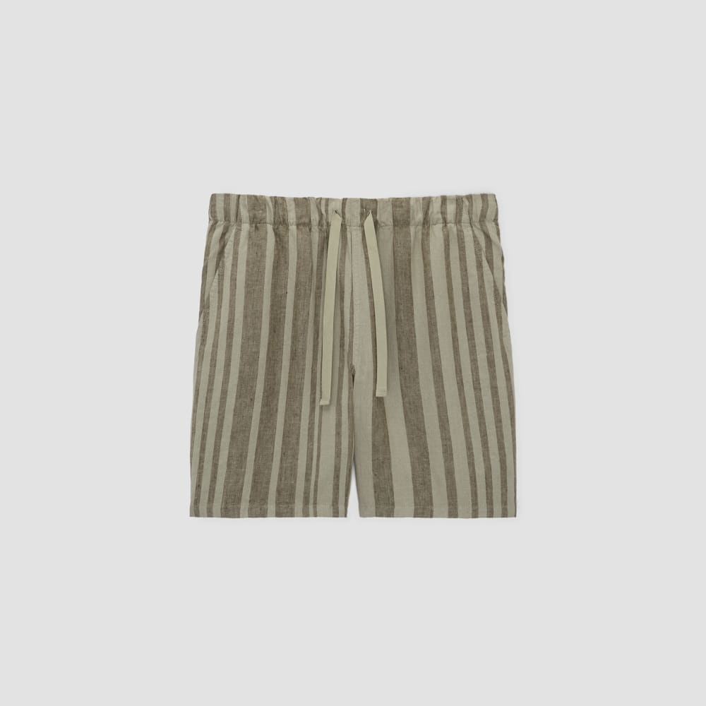 The Linen Easy Short | Seagrass / Kalamata