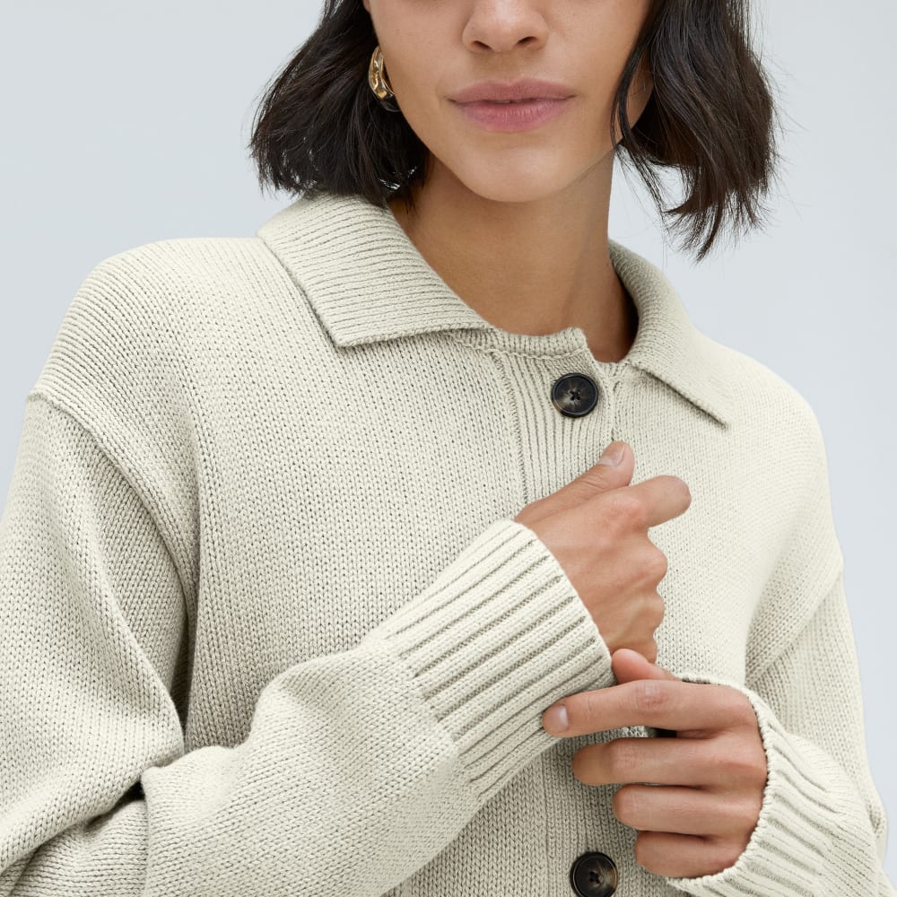 The Cotton Chore Sweater Jacket | Canvas