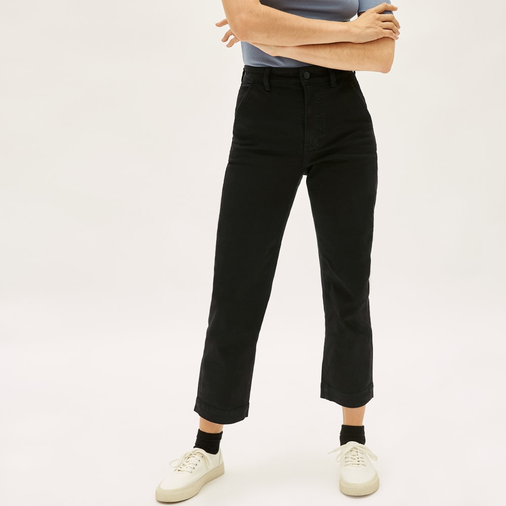 The Straight-Leg Crop | Black | Short