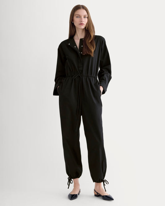 The Utility Drawstring Jumpsuit | Black