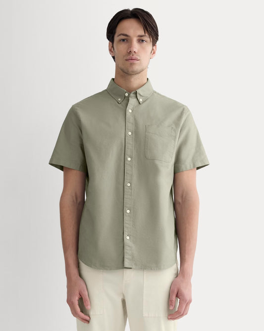 The Organic Short Sleeve Oxford Shirt | Sage Green