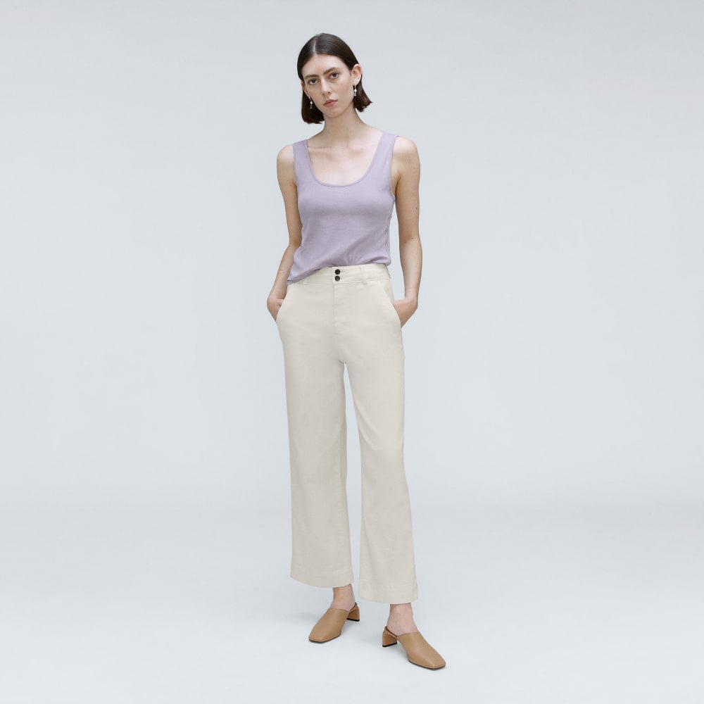 The Organic Wide-Leg Pant | Bone