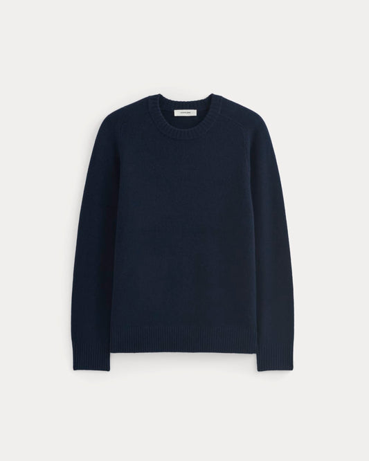 Midweight Cashmere Crew |  Navy