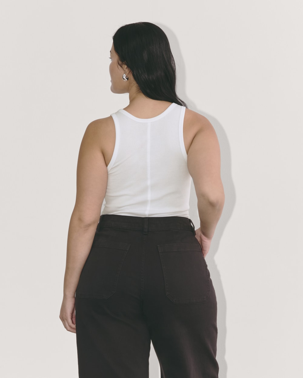 The Luxe Rib Tank | White