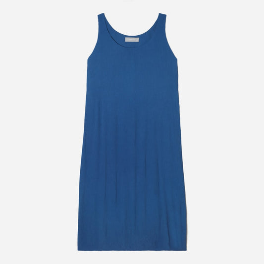 The Naia™ Ripple Tank Dress | Deep Blue