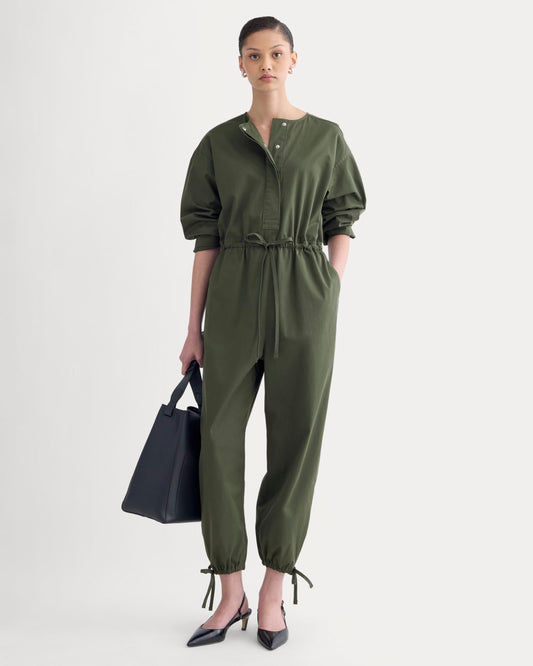 The Utility Drawstring Jumpsuit | Dark Forest