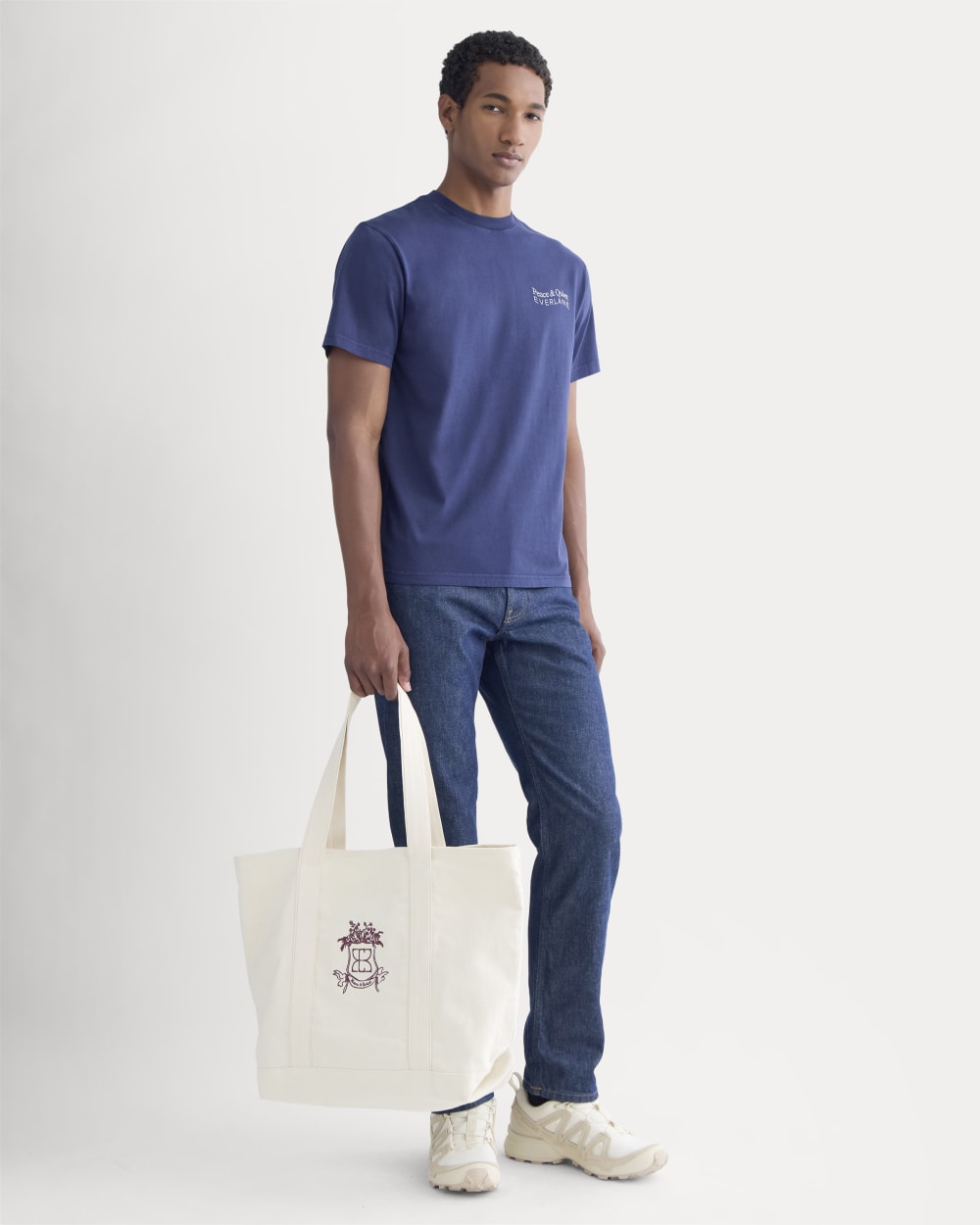 Everlane x Peace & Quiet Canvas Boat Tote | Bone