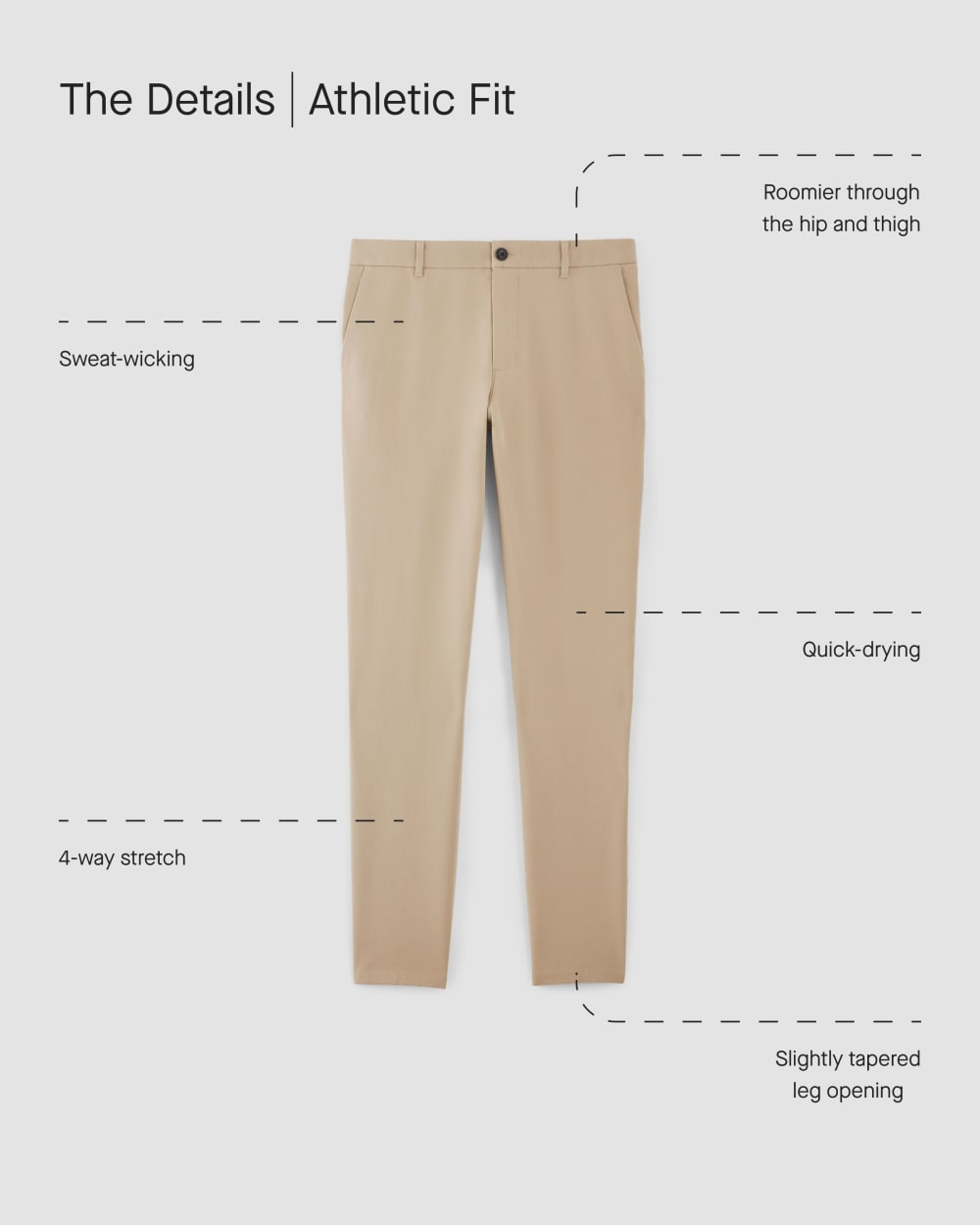 The Performance Chino | Uniform | Toasted Coconut | Athletic