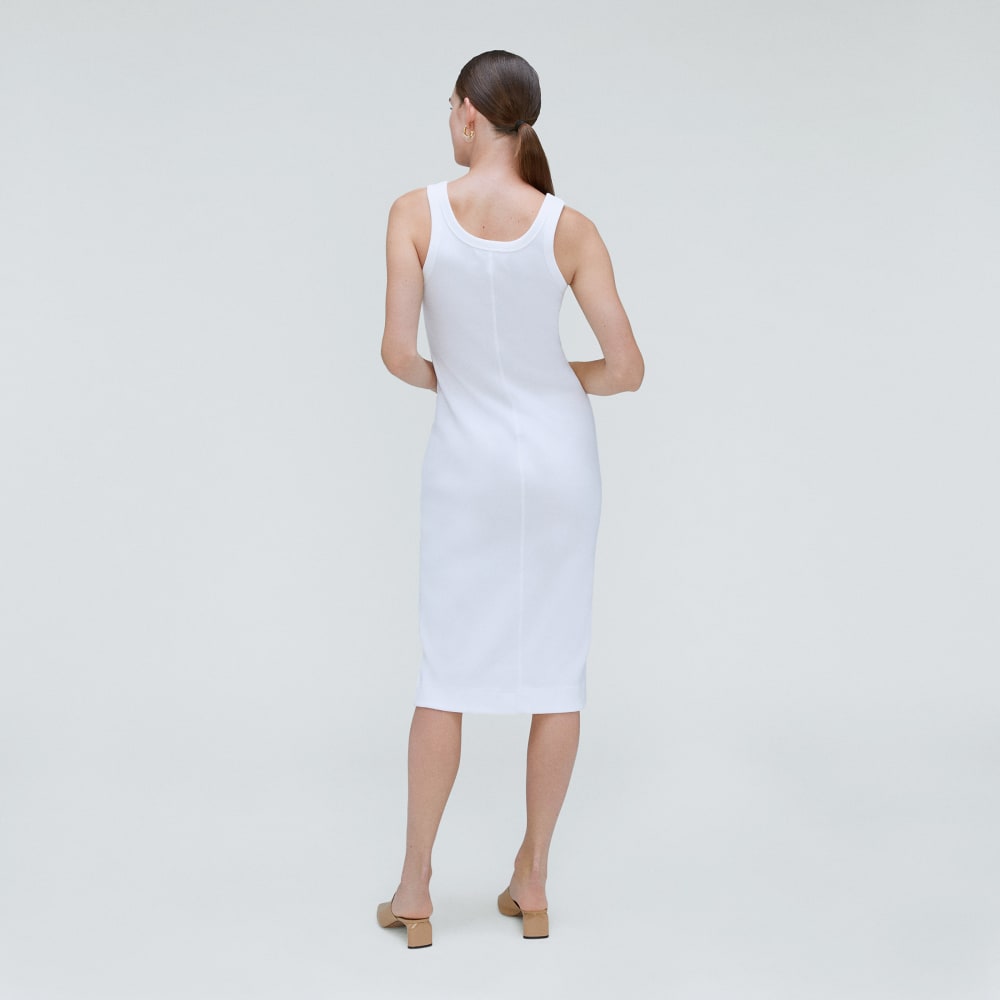 The ’90s Rib Dress | White
