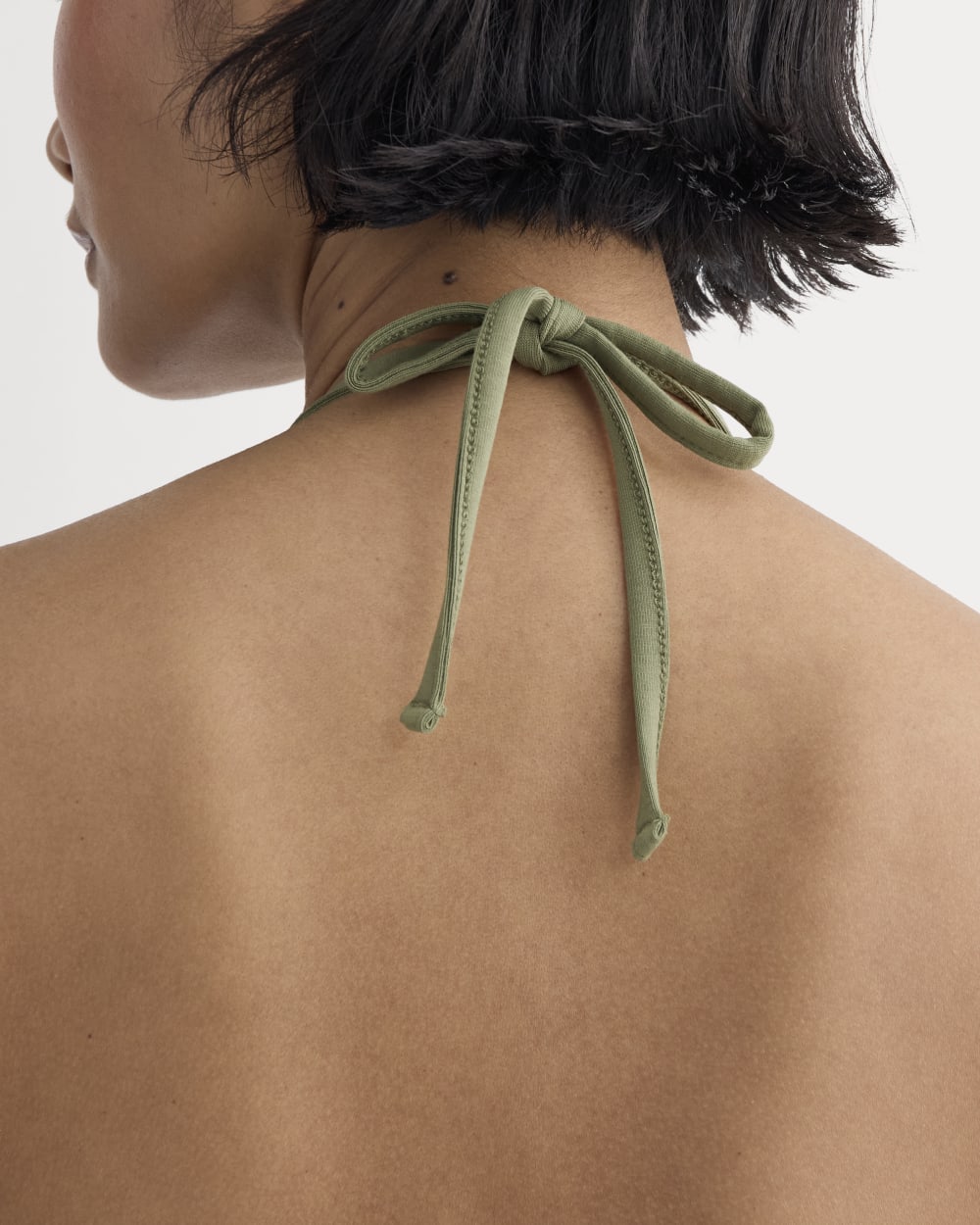 The Form Halter Top | Lichen Green