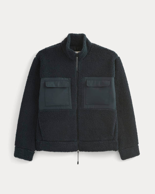 ReTrack Fleece Zip-Up | Deep Navy