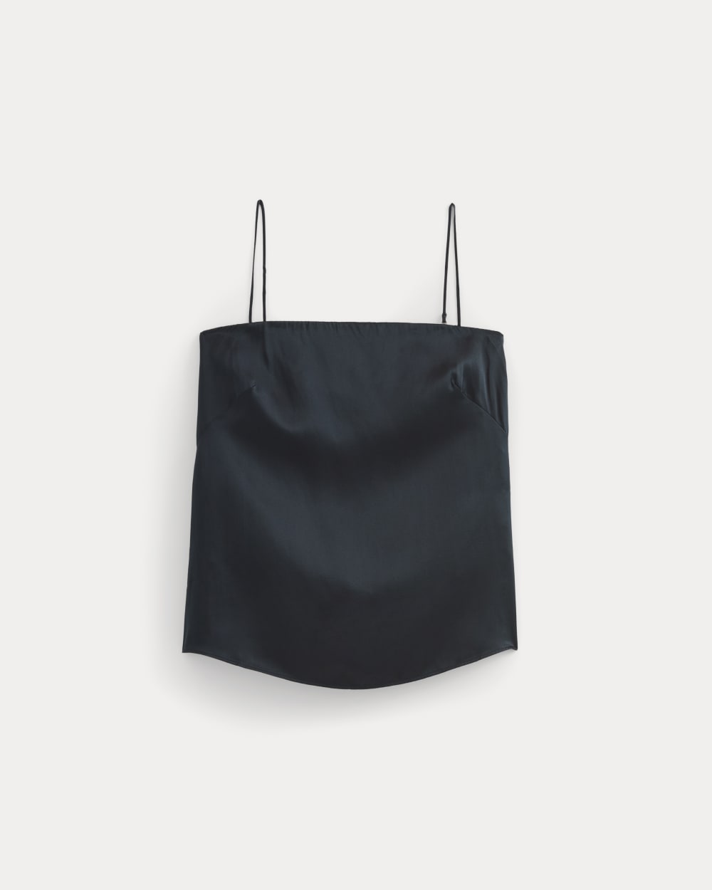 Thin Strap Cami in Silk Charmeuse | Navy