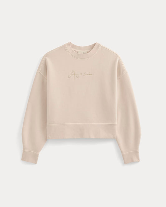 Everlane x The Laufey Foundation Cropped Sweatshirt | Pale Peony