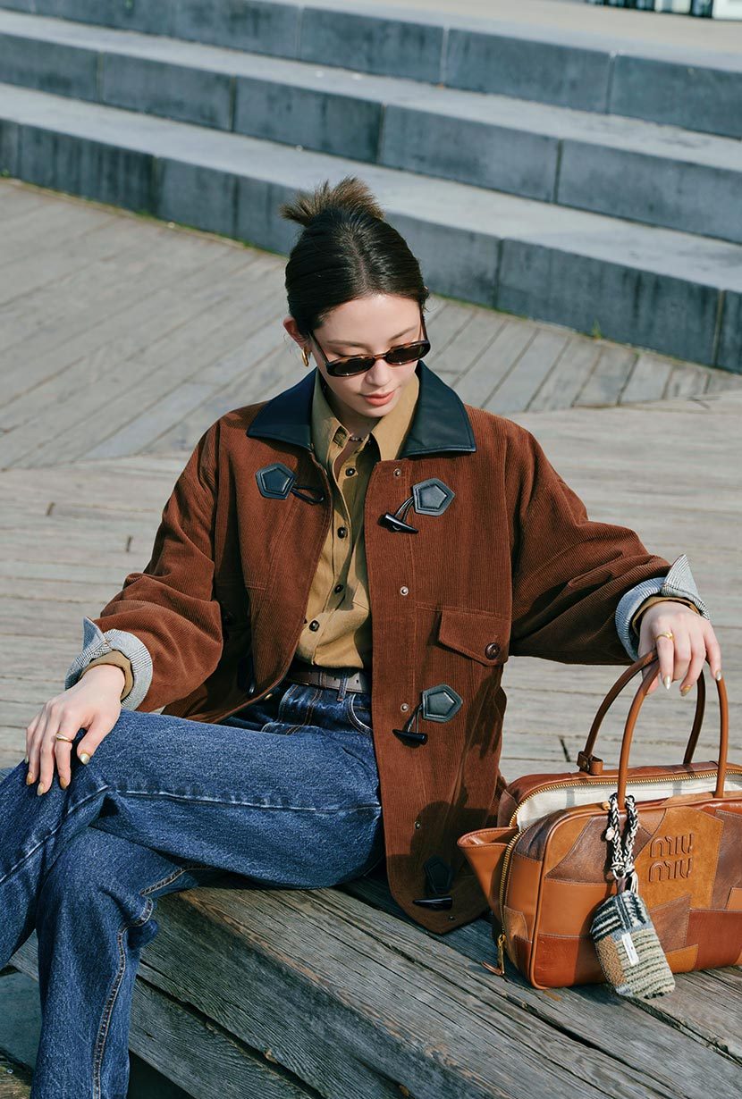 Bryce Corduroy Barn Jacket - Sepia