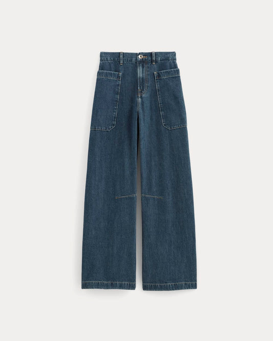 The Gardener Pull-On Jean | Mid Indigo