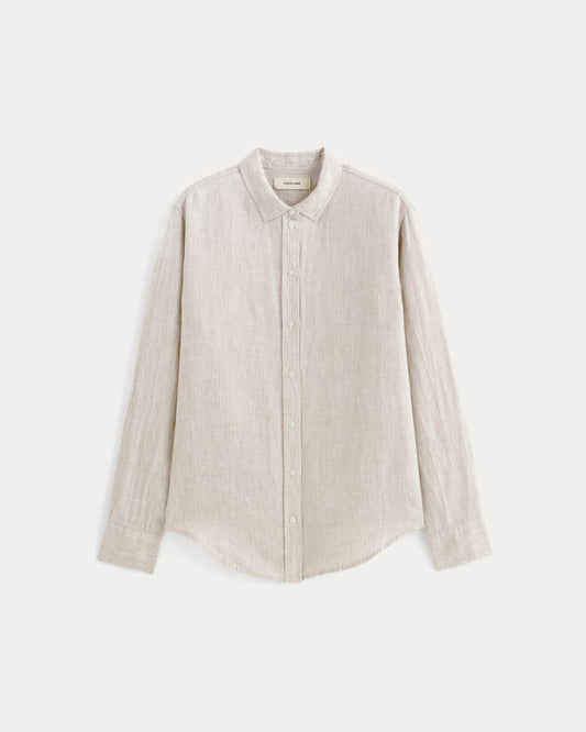 The Must-Have Shirt in Linen | Stone / White