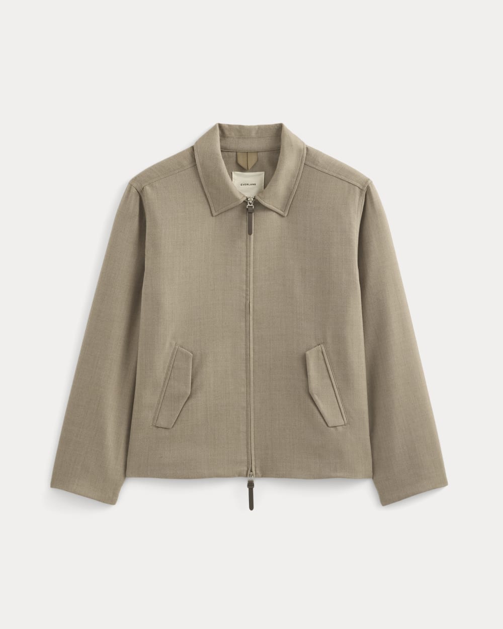 Tailored Zip Jacket | Light Taupe