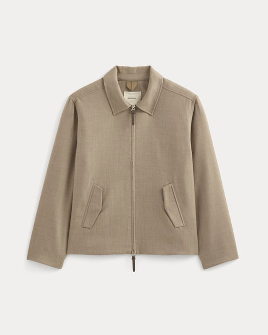 Tailored Zip Jacket | Light Taupe