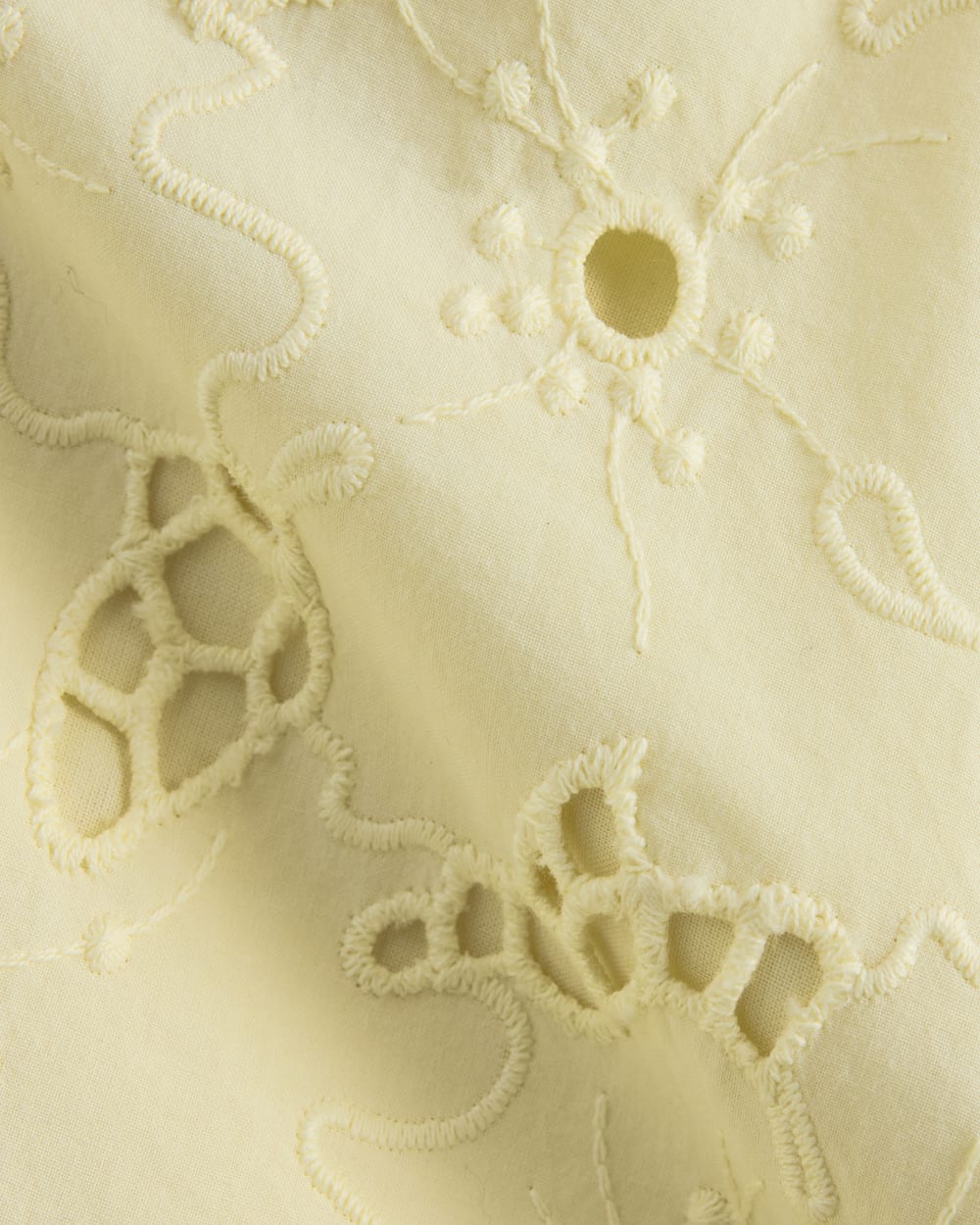 The Eyelet Pull-On Short | Light Yellow