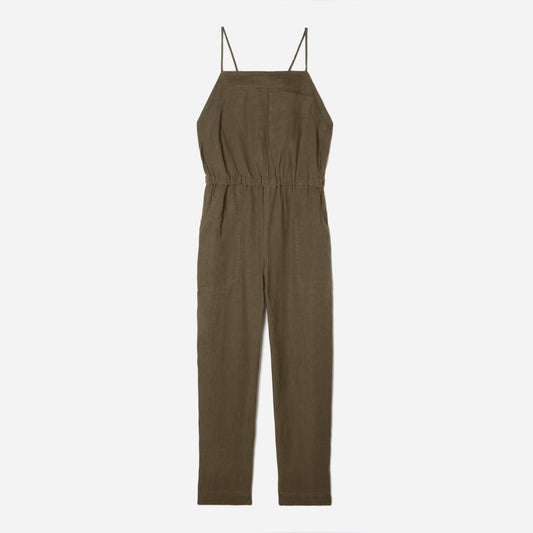The Linen Shoestring Jumpsuit | Beech