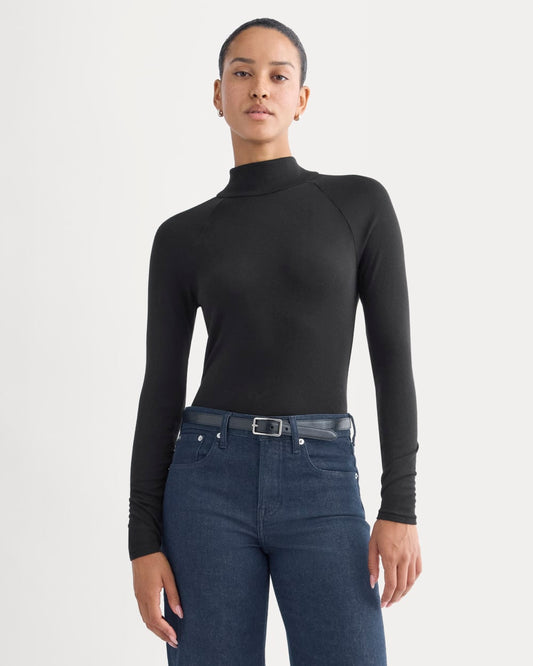 Tie-Neck Top in Butterluxe | Black