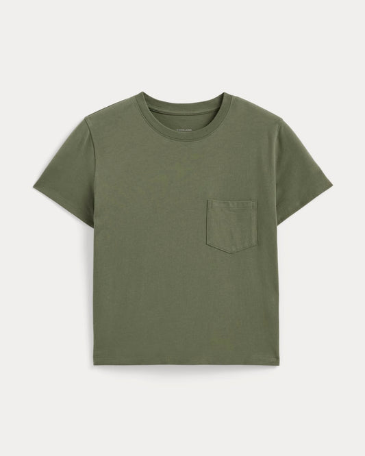 The Organic Cotton Box-Cut Pocket Tee | Kalamata | Pocket