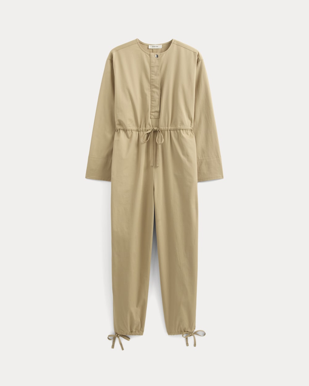The Utility Drawstring Jumpsuit | Classic Khaki