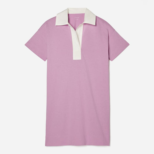 The Organic Cotton Polo Dress | Lilac