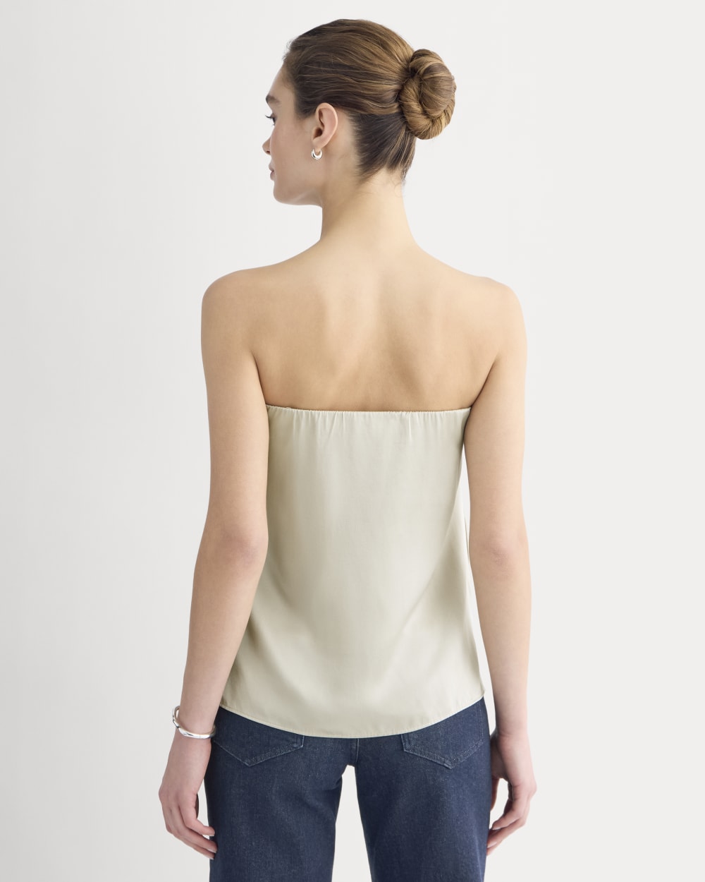 Thin Strap Cami in Silk Charmeuse | Peyote