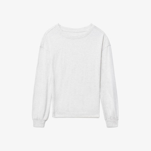 The Organic Cotton Long-Sleeve Tee |  Heathered Grey