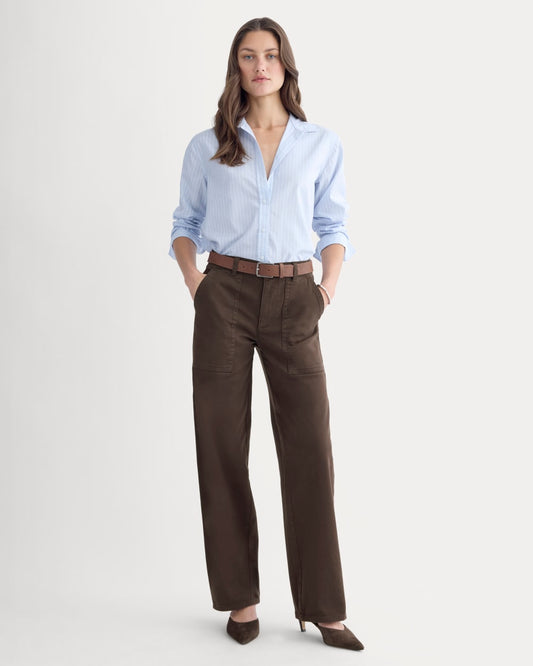 Utility Column Pant | Dark Chocolate