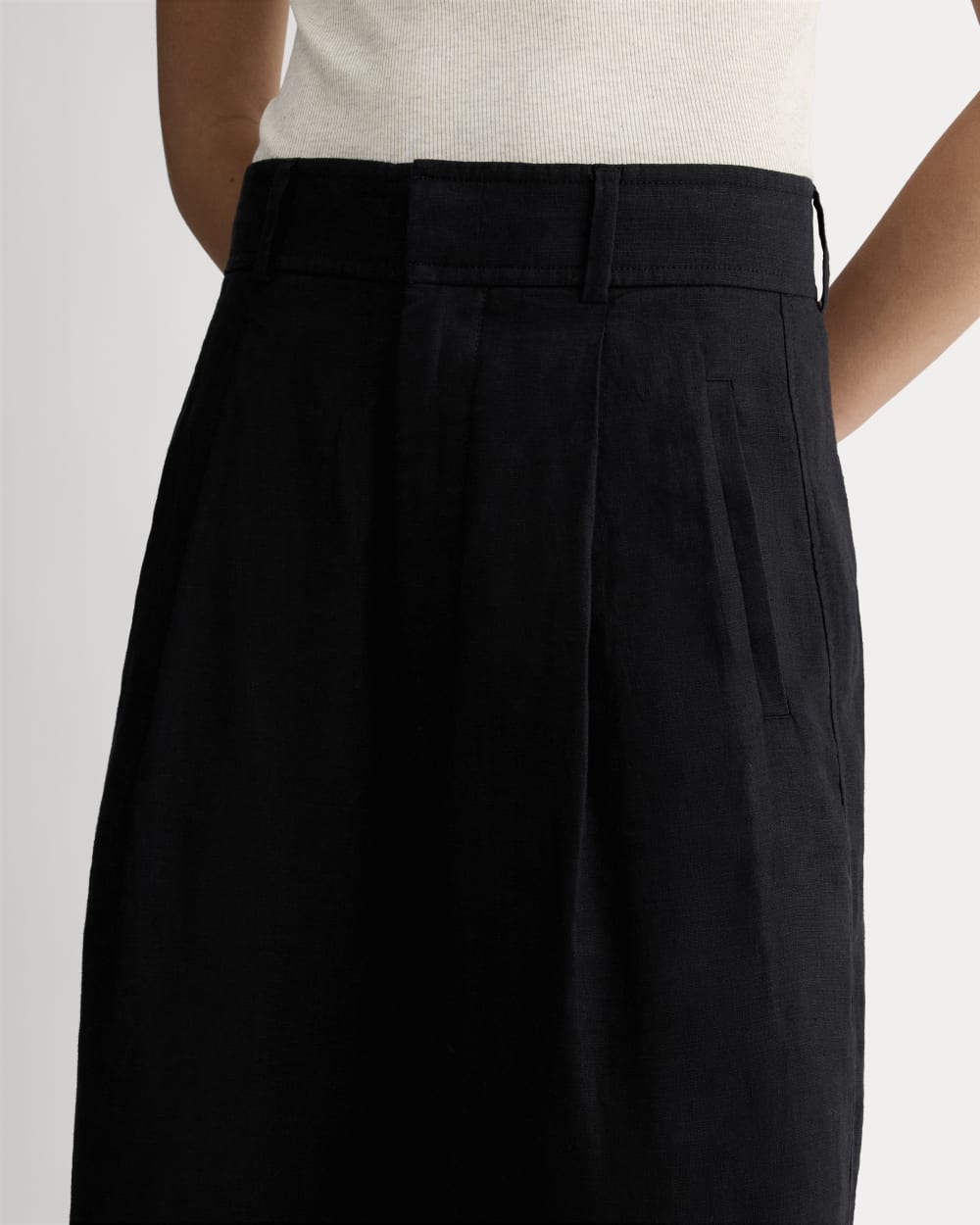 The Linen Way-High® Drape Pant  | Black